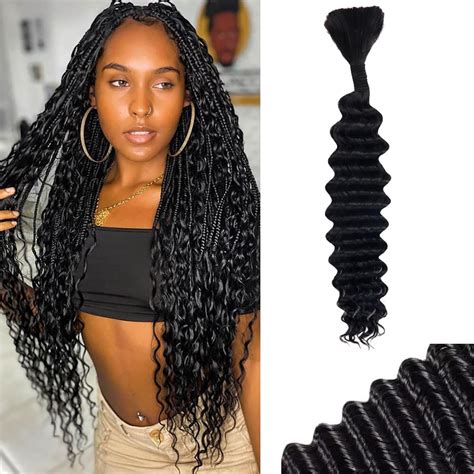 Human Braiding Hair For Boho Braids Human Hair Water Wave