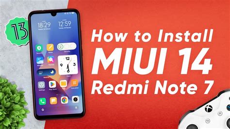 Install MIUI 14 Xiaomi EU On Redmi Note 7 Android 13 MIUI 14 For