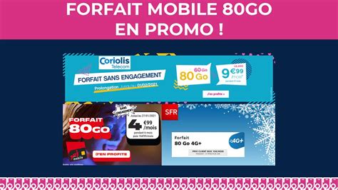 Trois forfaits mobiles 80Go en promo à 10 ou moins