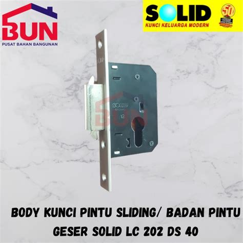 Jual Body Kunci Pintu Sliding Badan Pintu Geser Solid Lc 202 Ds 40