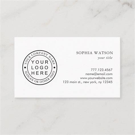 Create Your Own Company Logo Business Card | Zazzle.com