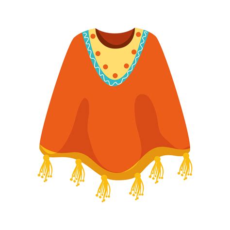 Desenho Vetorial De Poncho Mexicano Isolado Vetor No Vecteezy