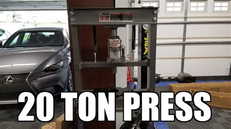 Harbor Freight 20 Ton Hydraulic Press 32879 Review Youtube