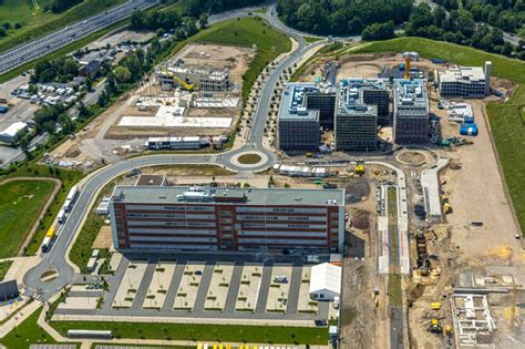 Luftaufnahme Bochum Sanierung eines Büro und Geschäftshauses O Werk