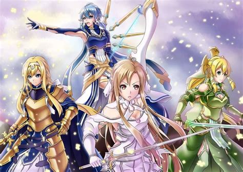 Asuna Sinon Alice And Leafasaowar Of Underworld Vs Class 1 A Girls