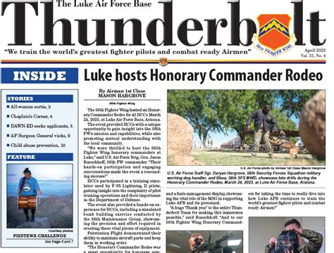 Luke Afb Thunderbolt April The Thunderbolt Luke Afb