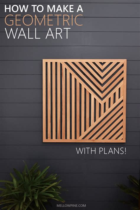 Diy Geometric Wood Wall Art Tutorial Mellowpine