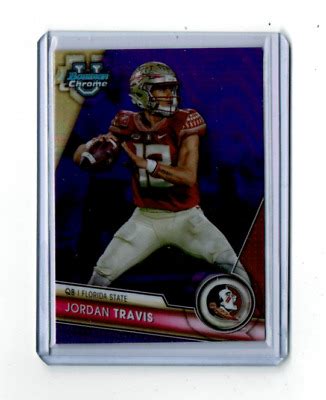 2023 Bowman University Chrome JORDAN TRAVIS SP Purple Refractor 399