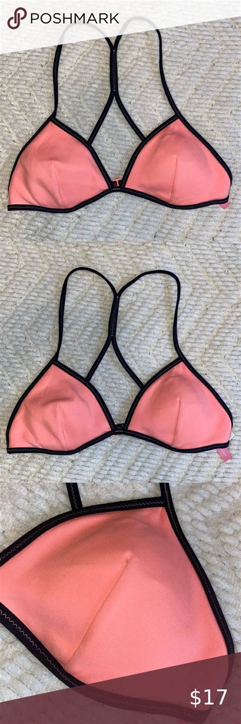 Victorias Secret Bikini Top Coral Pink Wardrobes Fashion Tips Pink