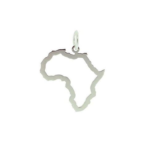 Sterling Silver Africa Pendant Or Necklace Silver Chain Etsy UK