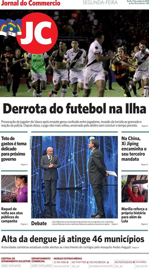 Capas Dos Jornais Ap S Sport X Vasco Supervasco