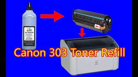 How To Canon 303 Toner Refilling 12a 103 303 703lCaanon 2900 Printer