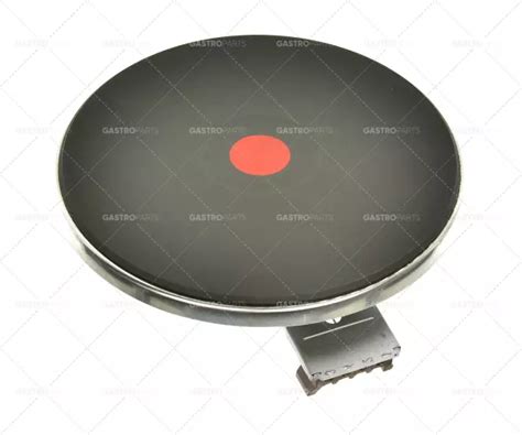 EGO hot plate ø mm W V connection screw clamps with mm spill ring