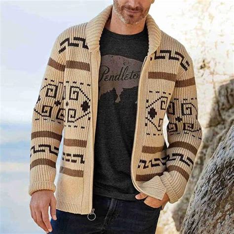 Aztec Cardigan For Men Aztec Spirit