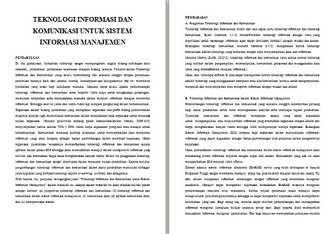 Contoh Makalah Teknologi Informasi Dan Komunikasi Untuk Sistem Informasi Manajemen Contoh