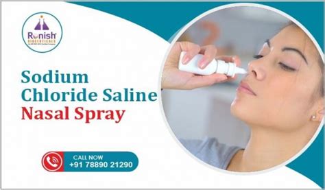 Sodium Chloride Saline Nasal Spray Ronish Bioceuticals