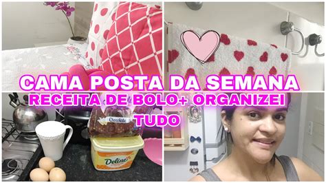 RECEITA DO BOLO DE CHOCOLATE ORGANIZEI TUDO ME CUIDEI CAMA POSTA