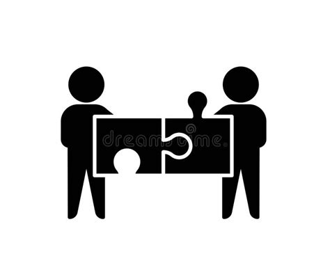 Teamwork Black Icon Stock Illustration Illustration Of Work 268153374