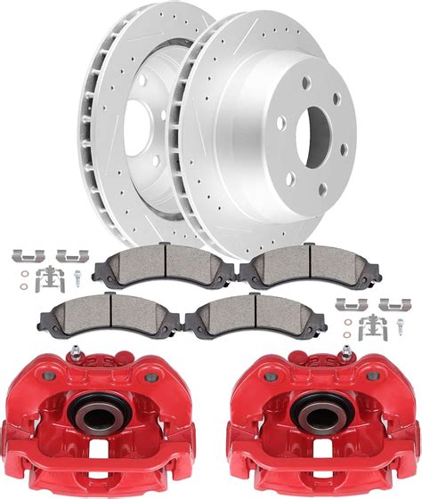 Amazon OCPTY Brake Calipers Front Brake Rotor And Pads Kit Fit For