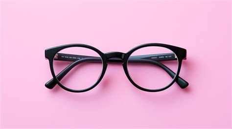 Premium Ai Image Photo Eyeglasses Wear Pink Background Generated By Ai