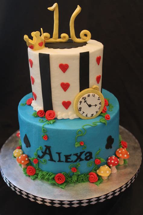 Alice In Wonderland Themed Cake Cake Themed Cakes Desserts