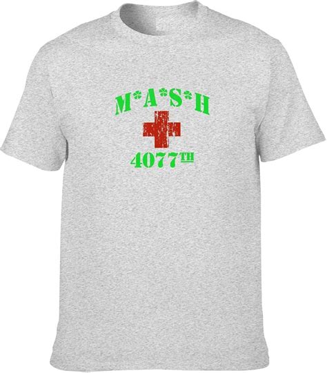 Mash 4077th Logo Mens Crew Short Sleeve T Shirt Classic Cotton Tee