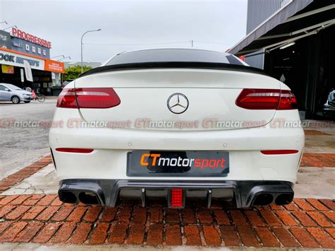 Mercedes Benz C Coupe Installed Brabus Style Carbon Fibre Rear Diffuser