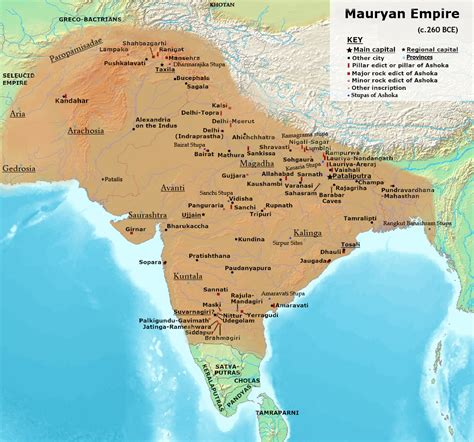 Mauryan Empire of Ashoka : r/MapPorn