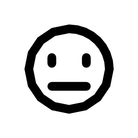 Emoji Face Meh Vector SVG Icon - SVG Repo