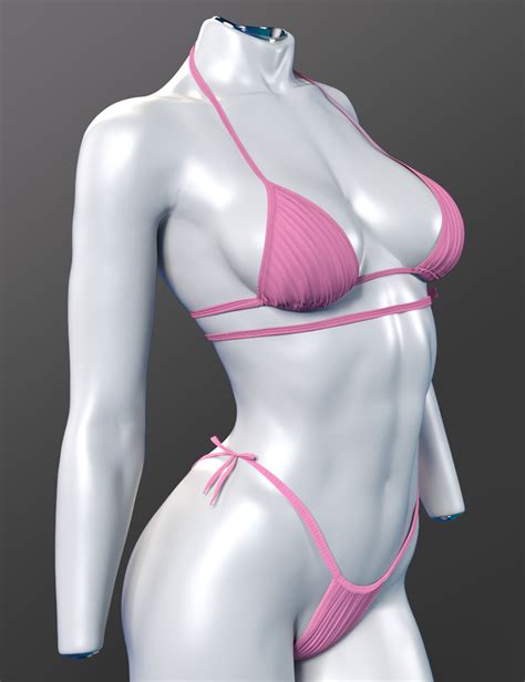 X Fashion Good Vibes Bikini For Genesis 9 Daz 3D