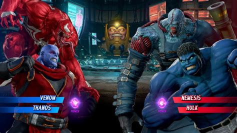 Venom Thanos Vs Nemesis HULK Very Hard AI Marvel Capcom Infinite