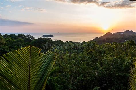 Sunset In Manuel Antonio Costa Rica Stock Photo Image Of Ripple