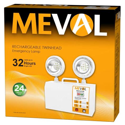 Jual MEVAL Twin Head Lampu Emergency Putih Jakmall