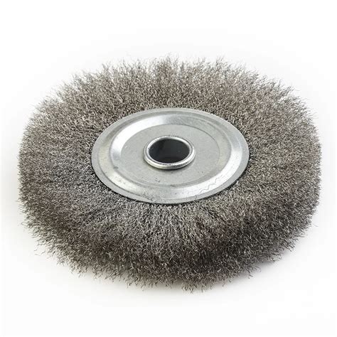 Brosse M Tallique Sertie En Acier Inoxydable Pouces Mm Pi Ce