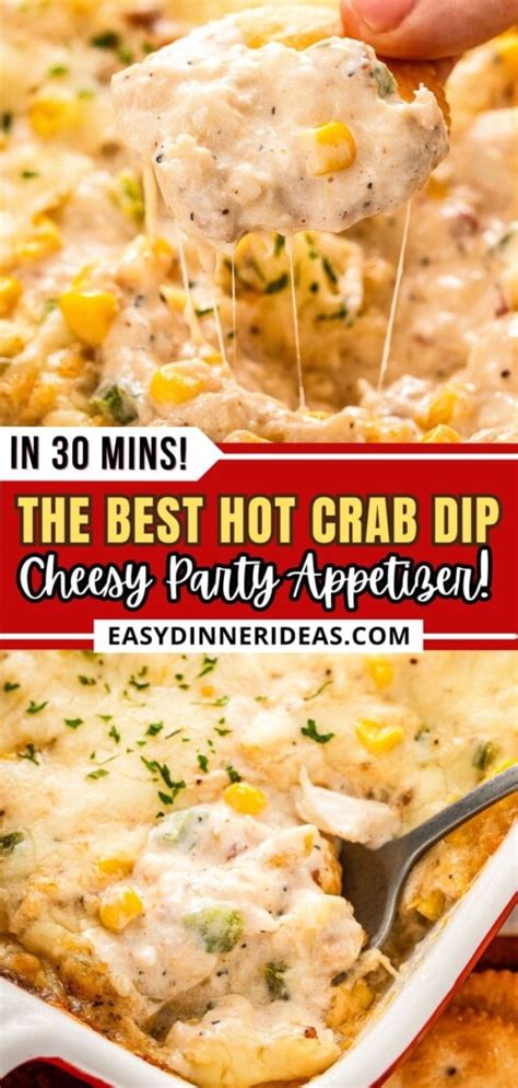 Hot Crab Dip Recipe Easy Dinner Ideas