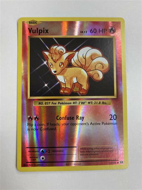 Vulpix Xy Evolutions Reverse Holo Pokemon Card Near Mint Values