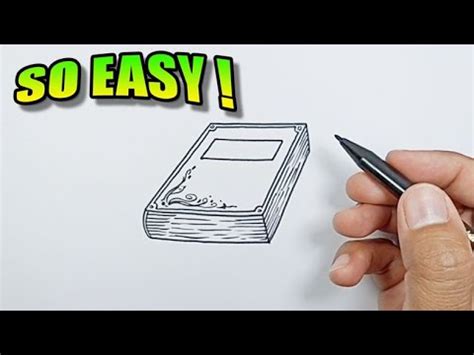 How To Draw A Book Cover Easy Drawings YouTube