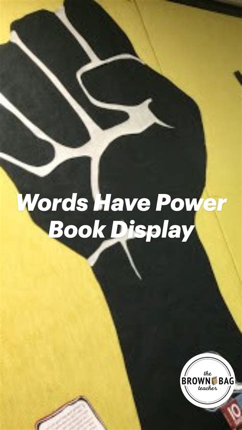 Words Have Power Book Display | Book display, Reading workshop, Reading ...