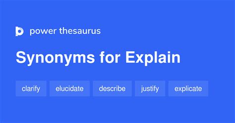 Explain Synonyms 2 478 Words And Phrases For Explain