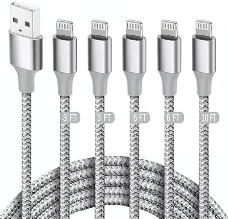 Amazon Charger Iphone Cable Cord Apple Mfi Certified Pack