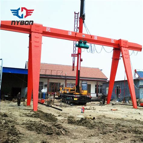 Mh Type Electric Hoist Light Duty Single Girder Gantry Crane China