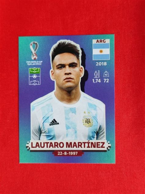 Figurina New Sticker Panini Wc Qatar Arg Lautaro Mart Nez