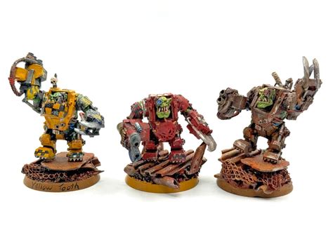 3x Ork Meganobz Professionally Painted Built Orkz Orks Warhammer 40k