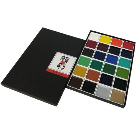 Aquarelle Semi Transparente Akashiya Gansai Godets En Coffret De