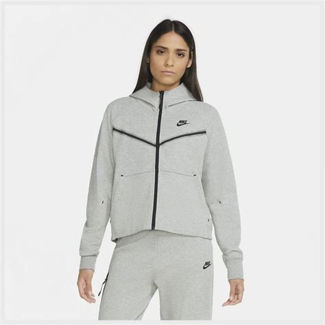 Nike Sweat Capuche Tech Fleece Gris Femme Unisportstore Fr