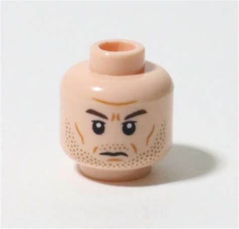 Lego Flesh Head For Minifigure Beard Stubble Gar Saxon Clone Wars Star