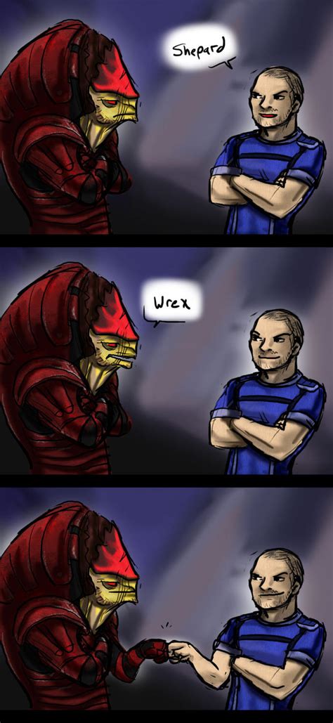 Shepard Wrex Mass Effect Know Your Meme