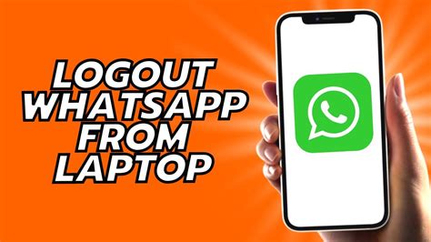 How To Logout WhatsApp From Laptop YouTube