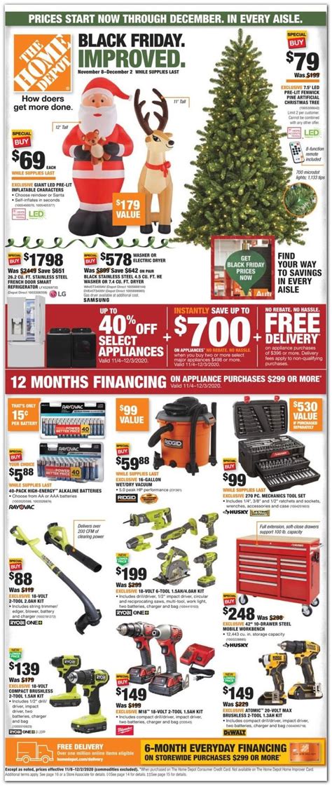 Home Depot Black Friday Ad Sale 2020