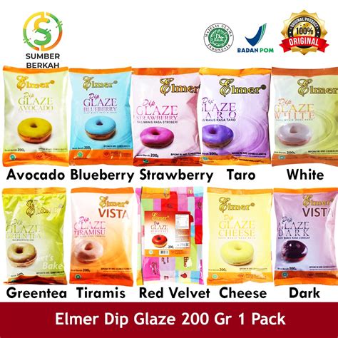 Jual Elmer Dip Glaze Gr Topping Selai Donat Kue Roti Shopee Indonesia